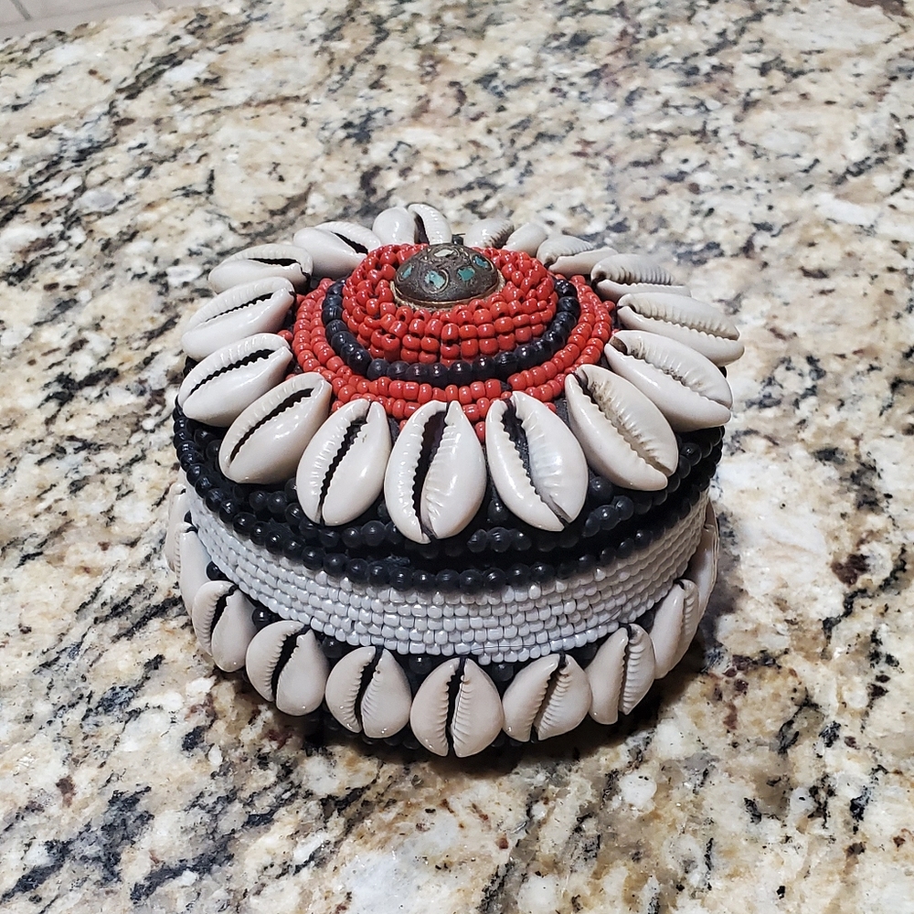 Cowrie Shells trinket dish
